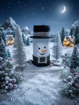 Schokoladen Verpackung Schneemann